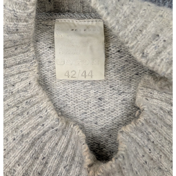 Vintage Wool Sweater Womens XL Argyle Academia Mock Neck Preppy Retro Relaxed - Picture 5 of 5